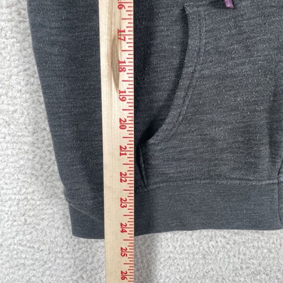 Peloton Hoodie Sweatshirt Womens Large Gray Piped Cord Star Logo Full Zip Gym - Picture 6 of 16